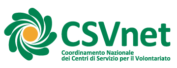 Logo del CSVnet - Coordinamento Nazionale dei Centri di Servizio per il Volontariato