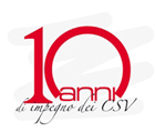 Logo dei 10 anni dei CSV